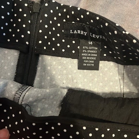 Smooth front black and white micro dot shorts - Picture 3 of 6